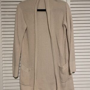 Cozy Cream Open-Front Sweater